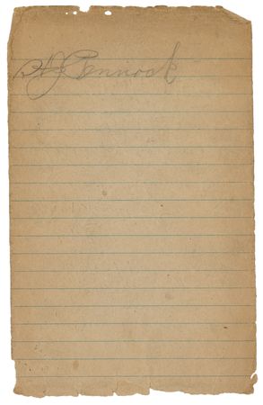 Lot #848 Tris Speaker and Herb Pennock Signatures - Image 2