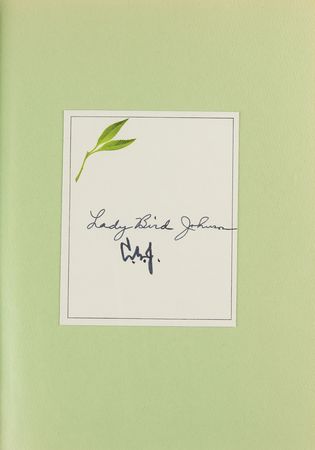 Lot #41 Lyndon and Lady Bird Johnson Signed Book - Image 2