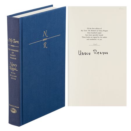 Lot #56 Nancy Reagan Signed Book - Image 1