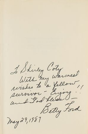 Lot #37 Betty Ford Signed Book - Image 2