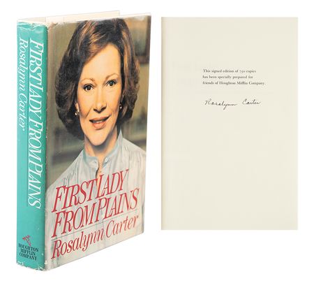 Lot #26 Rosalynn Carter Signed Book - Image 1