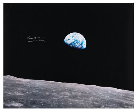 Lot #386 Frank Borman Signed Oversized Photograph - Image 1