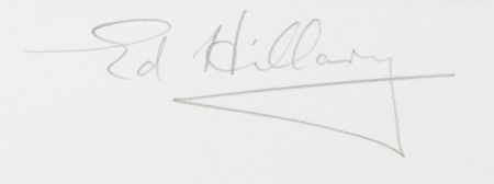 Lot #202 Edmund Hillary Signed Print - Image 2