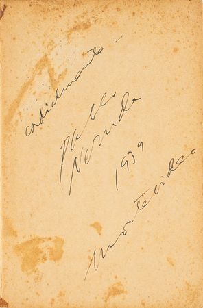 Lot #554 Pablo Neruda Signed Book - Image 2
