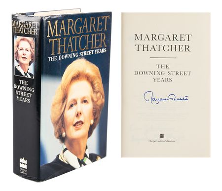 Lot #295 Margaret Thatcher Signed Book - Image 1