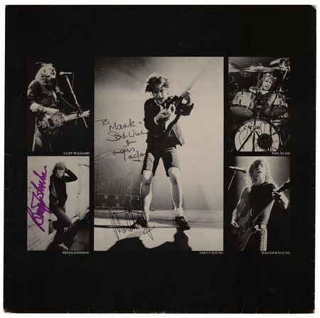 Lot #579 AC/DC Signed Album - Image 1