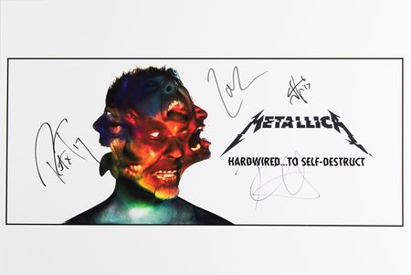Lot #646 Metallica Signed Print - Image 1