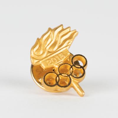 Lot #4194 PyeongChang 2018 Winter Olympics Athlete's Participation Pin - Image 1