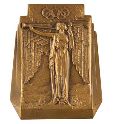 Lot #4083 Lake Placid 1932 Winter Olympics Bronze Participation Medal - Image 1