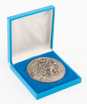 Lot #4100 Lake Placid 1980 Winter Olympics Nickel-Silver Participation Medal - Image 3