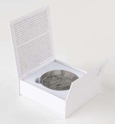 Lot #4114 Vancouver 2010 Winter Olympics Silvered Participation Medal - Image 3