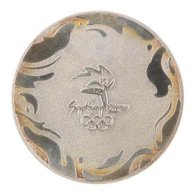 Lot #4111 Sydney 2000 Summer Olympics Silver-colored Participation Medal - Image 1