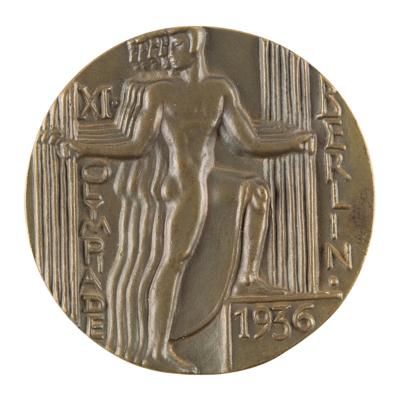 Lot #4085 Berlin 1936 Summer Olympics Bronze Participation Medal - Image 1