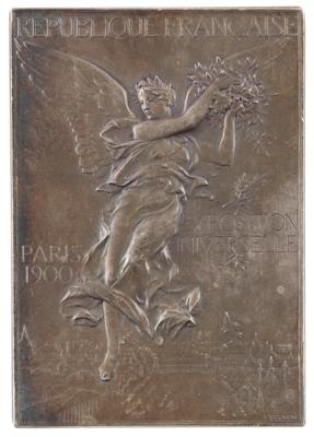 Lot #4042 Paris 1900 Olympics Silver Winner's Medal for Gymnastics - Image 1