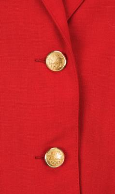 Lot #4292 Diane Moyer's Los Angeles 1984 Summer Olympics Opening Ceremony Uniform and National Tribute Tour Red Blazer - Image 3
