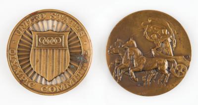 Lot #4054 London 1948 Summer Olympics Gold and Silver Winner's Medals - Image 4