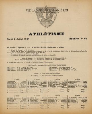 Lot #4233 Paris 1924 Summer Olympics Daily Program - Image 2