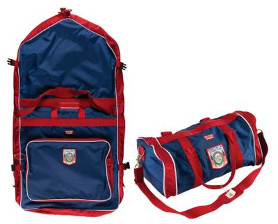 Lot #4288 Diane Moyer's Los Angeles 1984 Summer Olympics Travel Duffel Bag and Wardrobe Bag - Image 1
