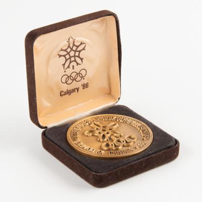 Lot #4104 Calgary 1988 Winter Olympics Participation Medal - Image 3