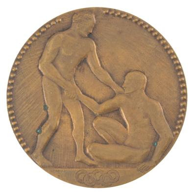 Lot #4052 Paris 1924 Summer Olympics Bronze Winner's Medal - Image 1