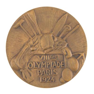 Lot #4052 Paris 1924 Summer Olympics Bronze Winner's Medal - Image 2