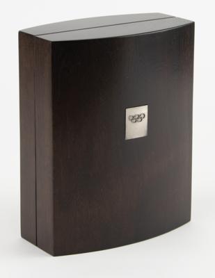 Lot #4070 Salt Lake City 2002 Winter Olympics Silver Winner's Medal Box - Image 1