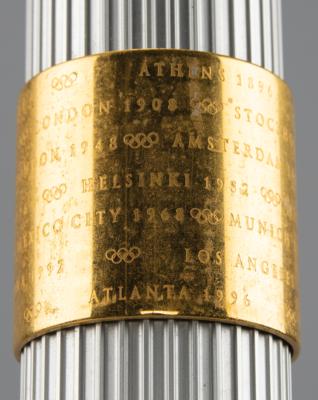 Lot #4050 Hal Haig Prieste's Antwerp 1920 Summer Olympics Bronze Winner's Medal and Participation Medal, and Atlanta 1996 Summer Olympics Torch - Image 11