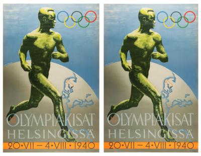 Lot #4210 Helsinki 1940 Summer Olympics (2)