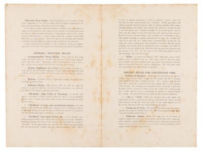 Lot #4228 London 1908 Olympics Program for Clay Pigeon Shooting - Image 3