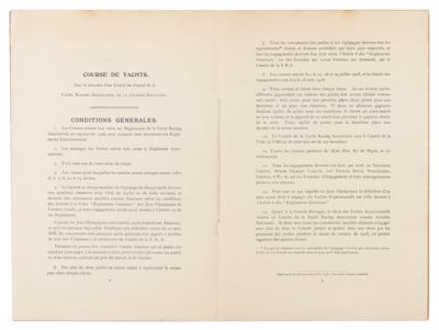 Lot #4230 London 1908 Olympics Program for Yachting - Image 3