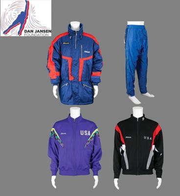 Lot #4341 Dan Jansen's Lot of (4) Team USA Jackets and Pants - Image 1