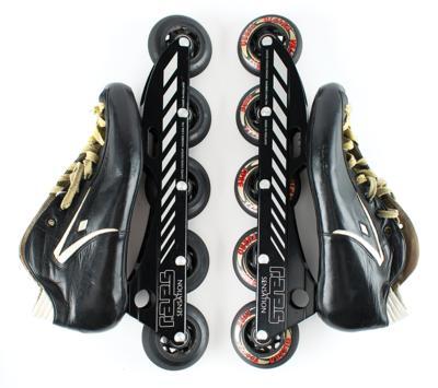 Lot #4329 Dan Jansen's Team USA Olympic Training Inline Speed Skates and Ankle Booties - Image 3
