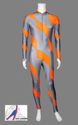 Lot #4323 Dan Jansen's Calgary 1988 Winter Olympics 1000-meter Race-Worn Speed Skating Suit - Image 1