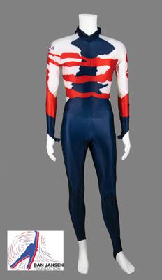Lot #4328 Dan Jansen's Team USA Speed Skating Uniform - Image 1