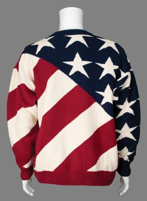 Lot #4336 Dan Jansen's Lillehammer 1994 Winter Olympics Team USA Sweater - Image 2