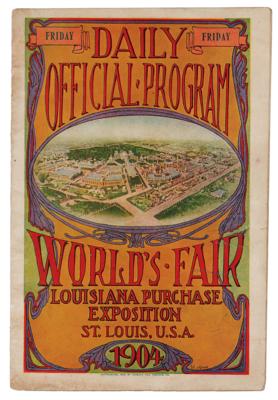 Lot #4224 St. Louis 1904 Olympics Daily Program - Image 1