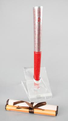 Lot #4029 Beijing 2008 Summer Olympics Limited Edition Mini Torch - Image 1