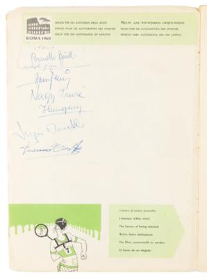 Lot #4234 Rome 1960 Summer Olympics Program Signed by Athletes - Image 2