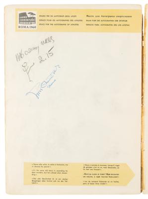 Lot #4234 Rome 1960 Summer Olympics Program Signed by Athletes - Image 6