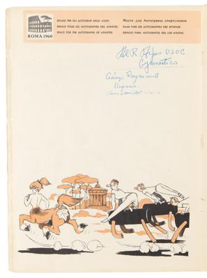Lot #4234 Rome 1960 Summer Olympics Program Signed by Athletes - Image 7