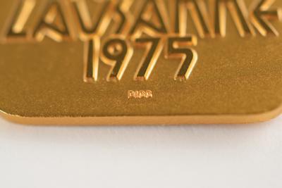 Lot #4136 Lausanne 1975 IOC Session Badge - Image 2