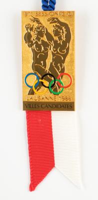 Lot #4153 Lausanne 1986 IOC Session Badge - Image 1