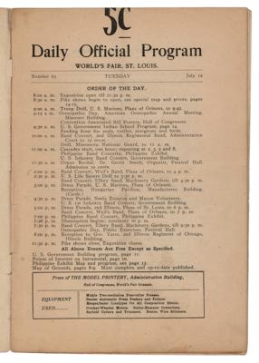 Lot #4226 St. Louis 1904 Olympics Program - Image 2