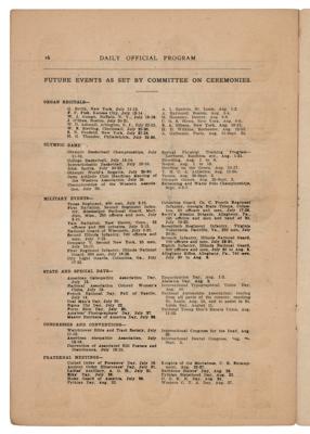 Lot #4226 St. Louis 1904 Olympics Program - Image 4