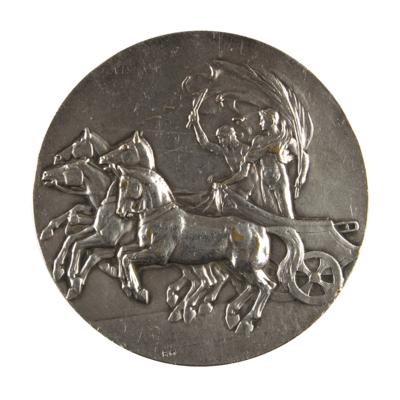 Lot #4081 London 1908 Olympics Silvered Bronze Participation Medal - Image 2