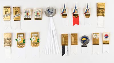 Lot #4157 100th-109th IOC Session Badge Collection