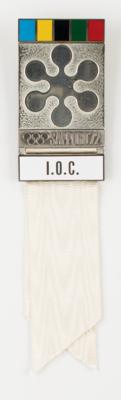 Lot #4184 Sapporo 1972 Winter Olympics IOC Badge