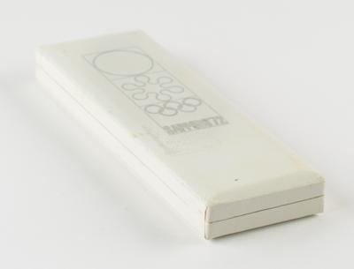 Lot #4184 Sapporo 1972 Winter Olympics IOC Badge Housed in its Presentation Case for James Worrall - Image 4