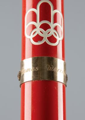 Lot #4012 Montreal 1976 Summer Olympics Torch Presented to IOC Member James Worrall - Image 2