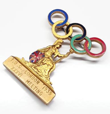 Lot #4125 38th IOC Session in London, 1939. IOC Official's Badge - Image 3